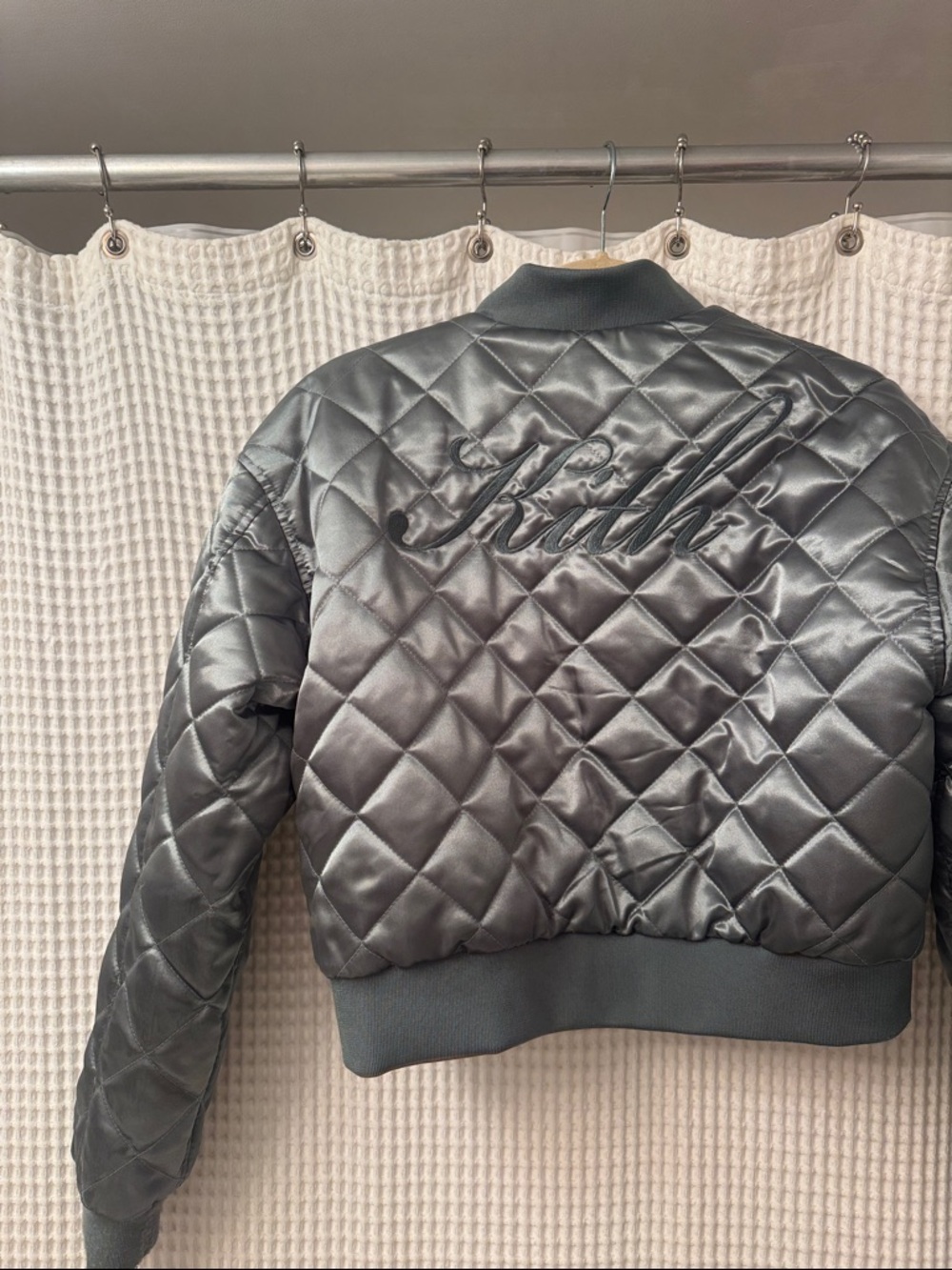 KITH Reversible Cropped Quilted Bomber